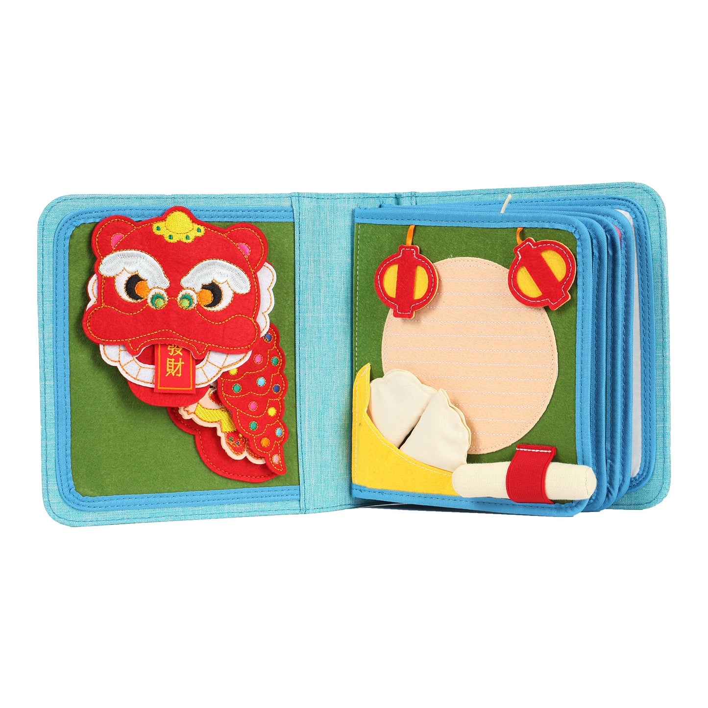 Quiet Book Food inkl. Rucksack (Rosa)