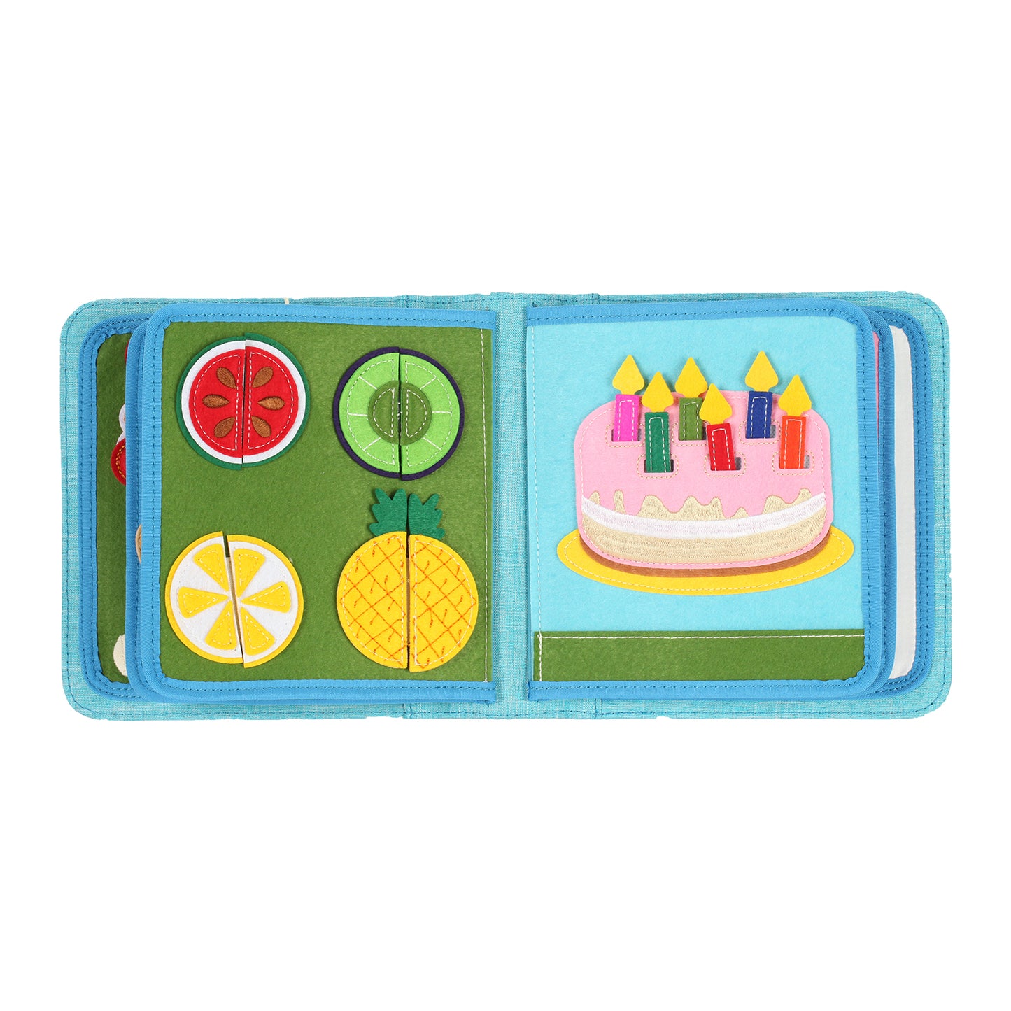 Quiet Book Food inkl. Rucksack (Rosa)