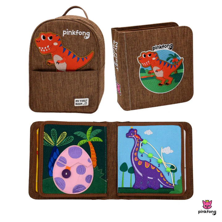 Quiet Book T-Rex inkl. Rucksack