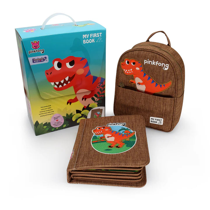 Quiet Book T-Rex inkl. Rucksack