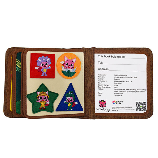 Quiet Book T-Rex inkl. Rucksack