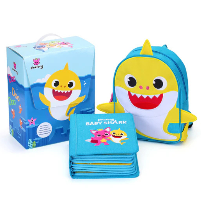 Baby Shark Rucksack Buch und Verpackung