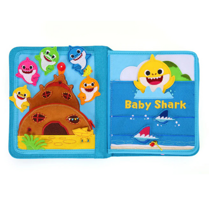 Baby Shark und Freunde in einem Unter Wasser Haus und Übungen für links und rechts Lernen auf Schwimmlinien