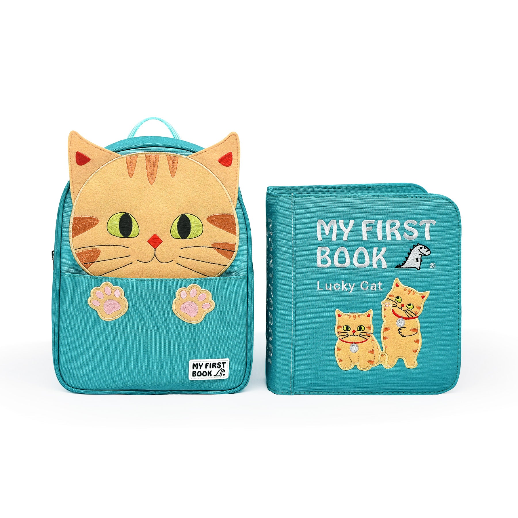 Quiet Book Lucky Cat Cat Backpack